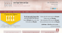 Desktop Screenshot of lulusagesalonandspa.com