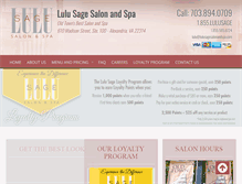 Tablet Screenshot of lulusagesalonandspa.com